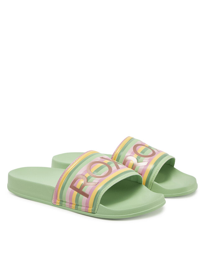 Roxy Klapki Roxy ARJL100679 Zielony