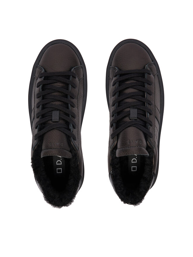 D.A.T.E. Снікерcи D.A.T.E. Hill Low Fur Platform W431-HPF-MN Чорний