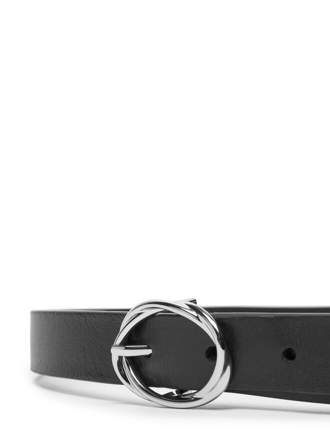 Tommy Hilfiger Дамски колан Tommy Hilfiger Th Chic 2.5 Sv AW0AW17931 Черен