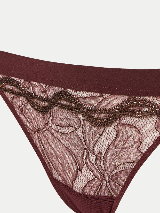 Chantelle X Chantelle X Tanga Xtravagant C06GG5 Bordó