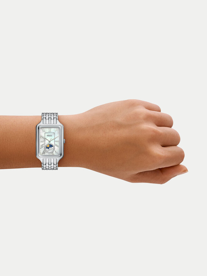 Fossil Ročna ura Fossil Raquel ES5400 Srebrna