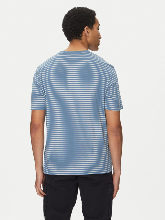 BOSS BOSS T-Shirt TalesStripe 50499334 Blau Relaxed Fit