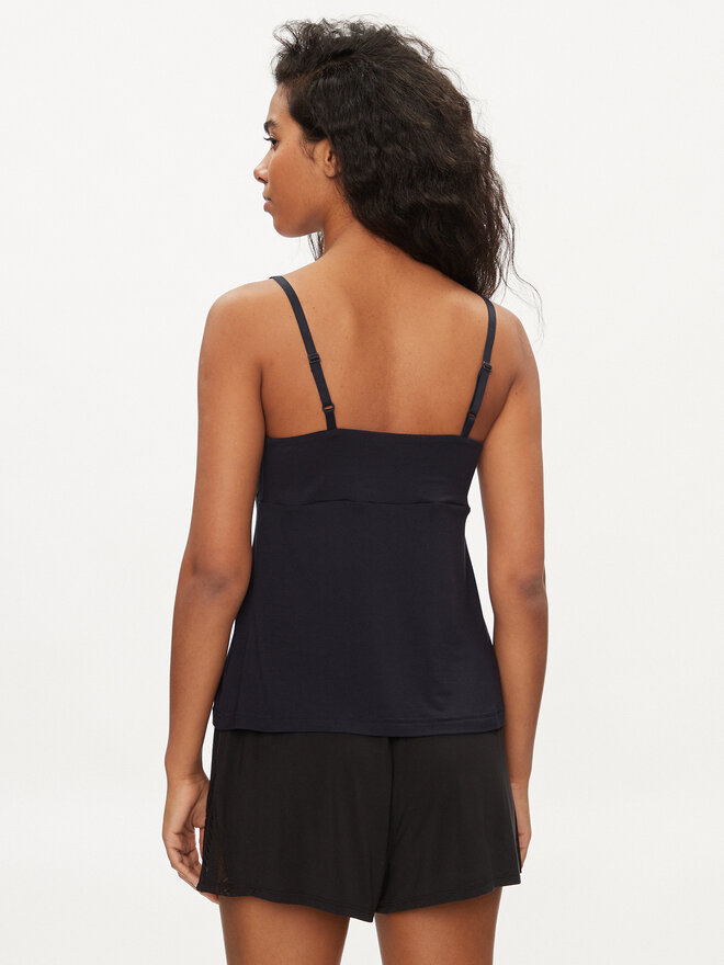 Tommy Hilfiger Tommy Hilfiger Pižamos marškinėliai UW0UW05404 Tamsiai mėlyna Slim Fit