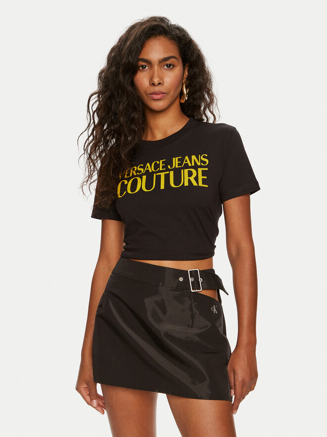 Versace Jeans Couture Versace Jeans Couture Camiseta 76HAHG03 Negro Regular Fit