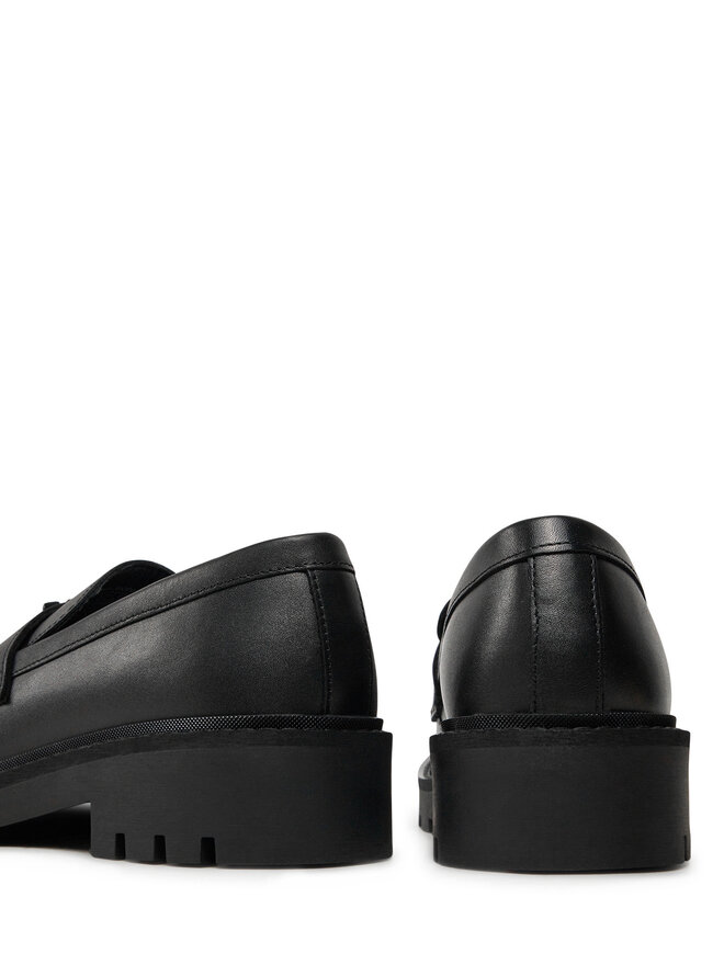 Calvin Klein Jeans Лоуфъри Calvin Klein Jeans Flatform Loafer Hw Mg Lth YW0YW01682 Черен