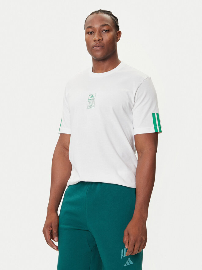 adidas adidas Футболка Stadium Ticket JM6473 Білий Loose Fit
