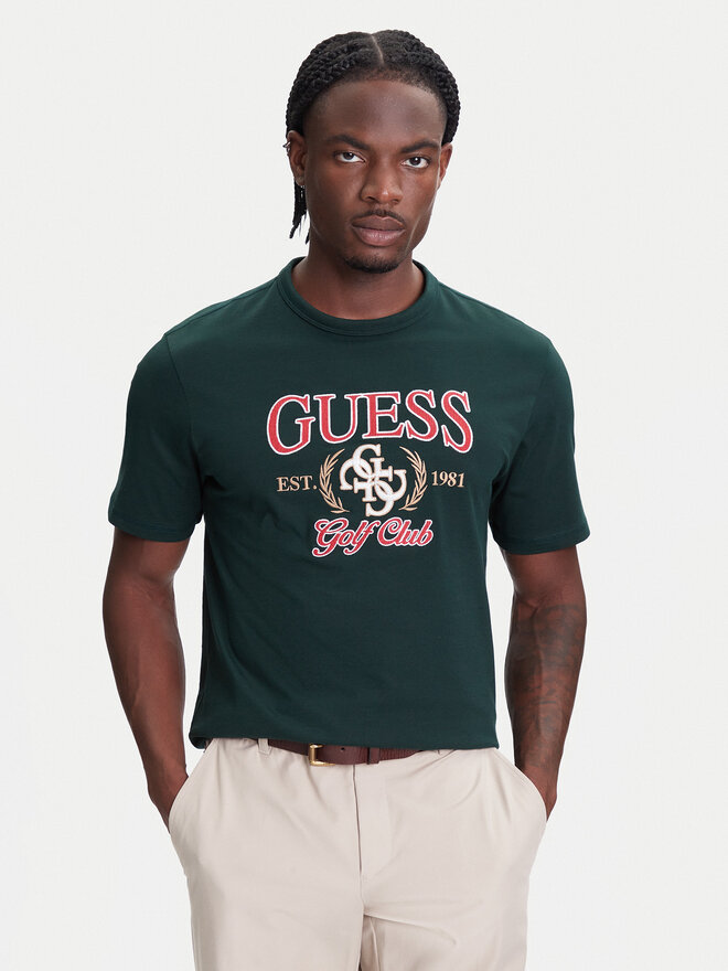 Guess Guess Camiseta M5YI22 K8FQ4 Verde Regular Fit