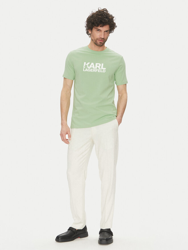 KARL LAGERFELD KARL LAGERFELD T-Shirt 755087 552235 Grün Regular Fit