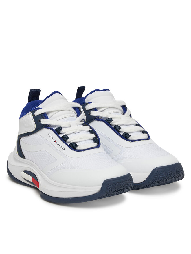 Tommy Hilfiger Сникърси Tommy Hilfiger Low Cut Lace-Up T3B9-33884-1695 Бял