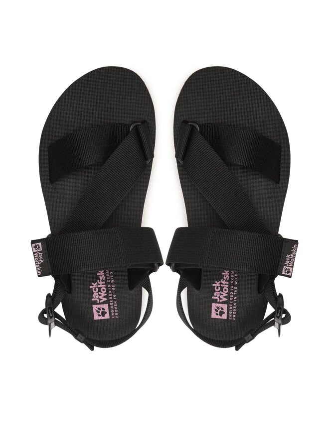 Jack Wolfskin Sandały Jack Wolfskin Urban Entdeckung Belt Sandal W 4056801 Czarny