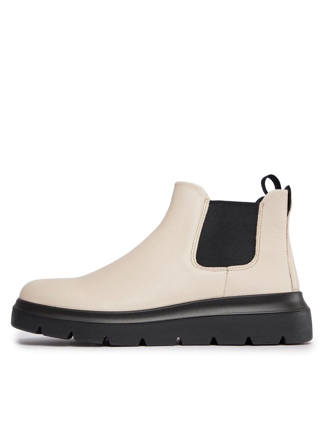 ECCO Kotníková obuv s elastickým prvkem ECCO Nouvelle 216233-01378 Écru