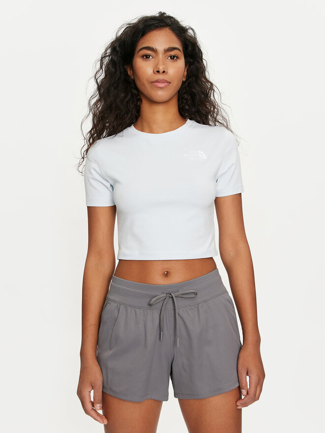 The North Face The North Face T-shirt NF0A55AO Svijetloplava Cropped Fit