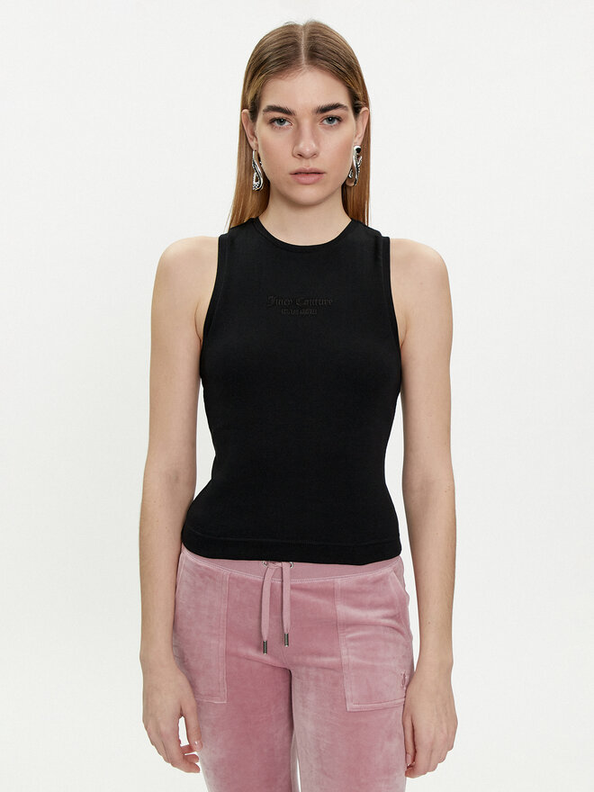 Juicy Couture Juicy Couture Топ Beckham JCBLV223811 Чорний Slim Fit