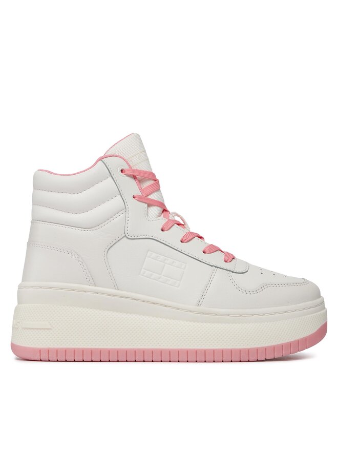 Tommy Jeans Сникърси Tommy Jeans Tjw Retro Basket Mc Lace Up EN0EN02422 Екрю
