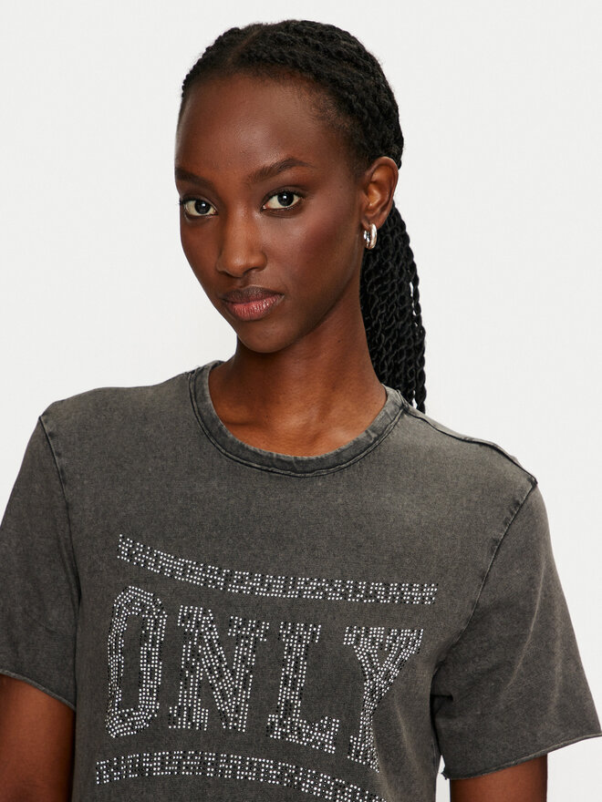 ONLY ONLY Marškinėliai Lucy 15332190 Juoda Regular Fit