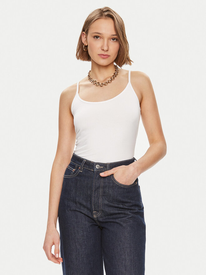 Gina Tricot Gina Tricot Top 22470 Weiß Slim Fit