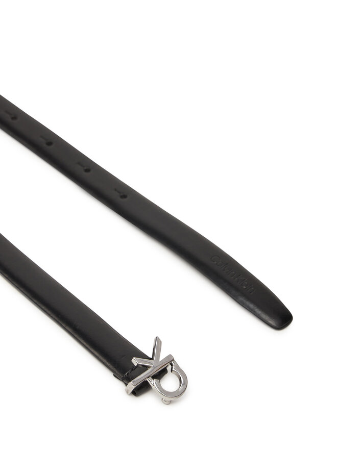 Calvin Klein Dámsky opasok Calvin Klein Ck Buckle Skinny Belt 1.5 K60K612932 Čierna