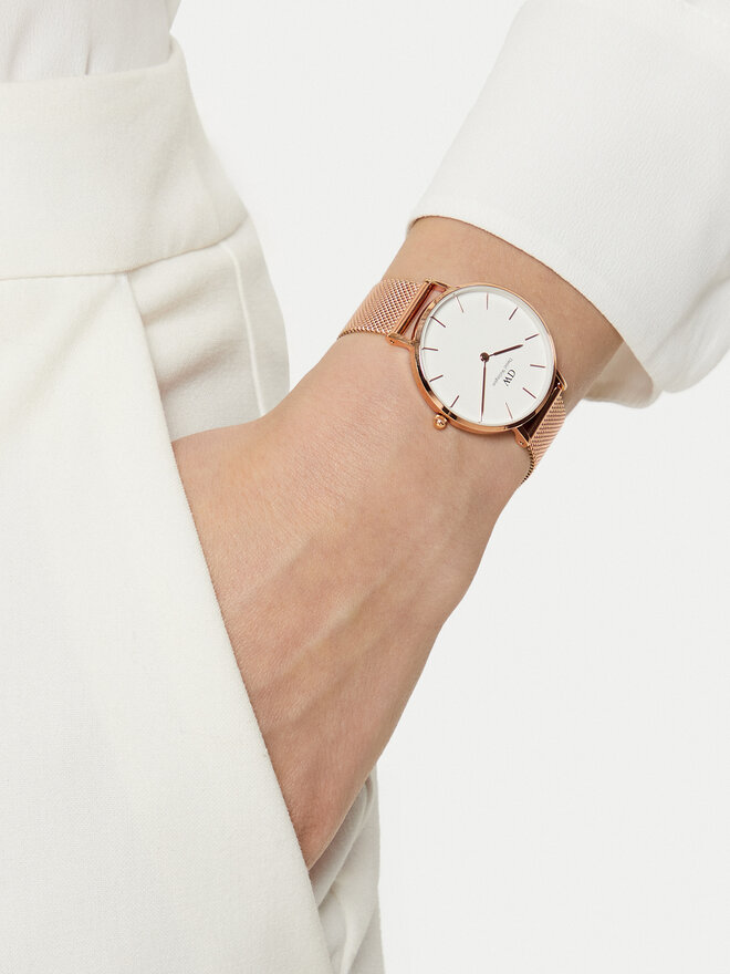 Daniel Wellington Zegarek Daniel Wellington Classic Melrose DW00100163 Złoty