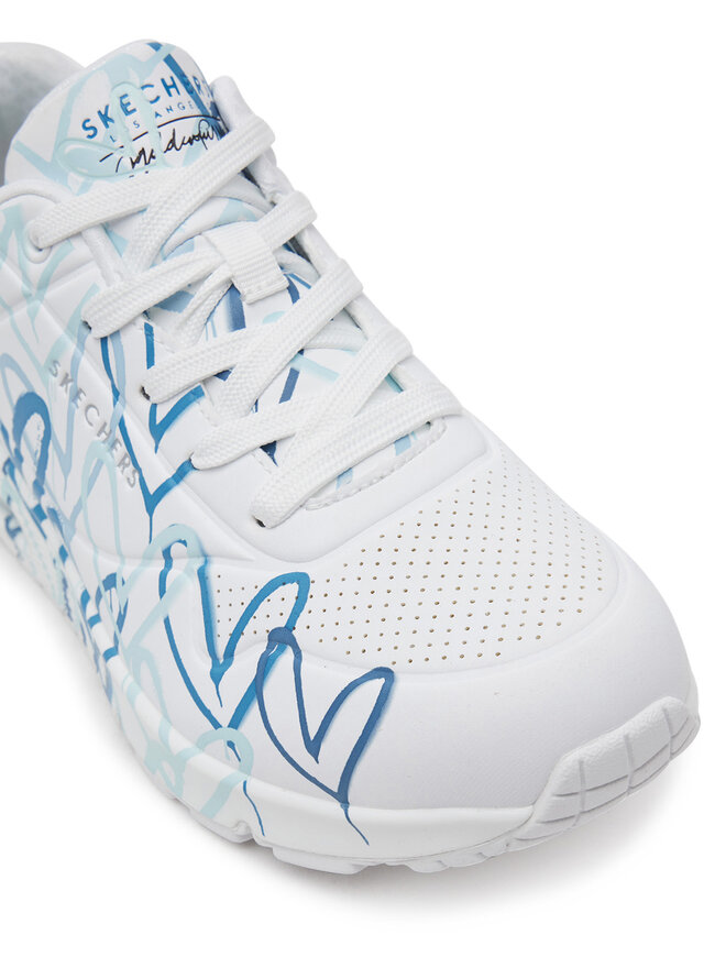 Skechers Sneakersy Skechers Uno - Spread the Love 155507/WBL Bílá