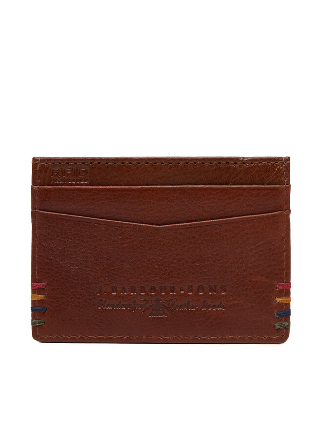 Barbour Set denarnica in etui za kreditne kartice Barbour MGS0082BR11 Rjava