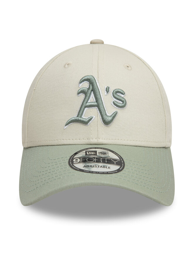 New Era Шапка с козирка New Era Oakland Athletics World Series Patch 9FORTY 60595244 Бежов