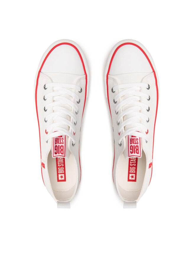 Big Star Shoes Plátenky Big Star Shoes JJ174062 Biela