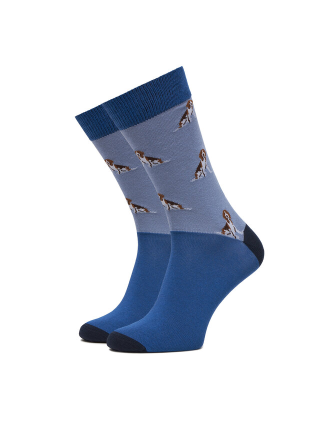 Barbour 3 pares de calcetines altos para hombre Barbour Beagle Dog MGS0070BL71 Azul