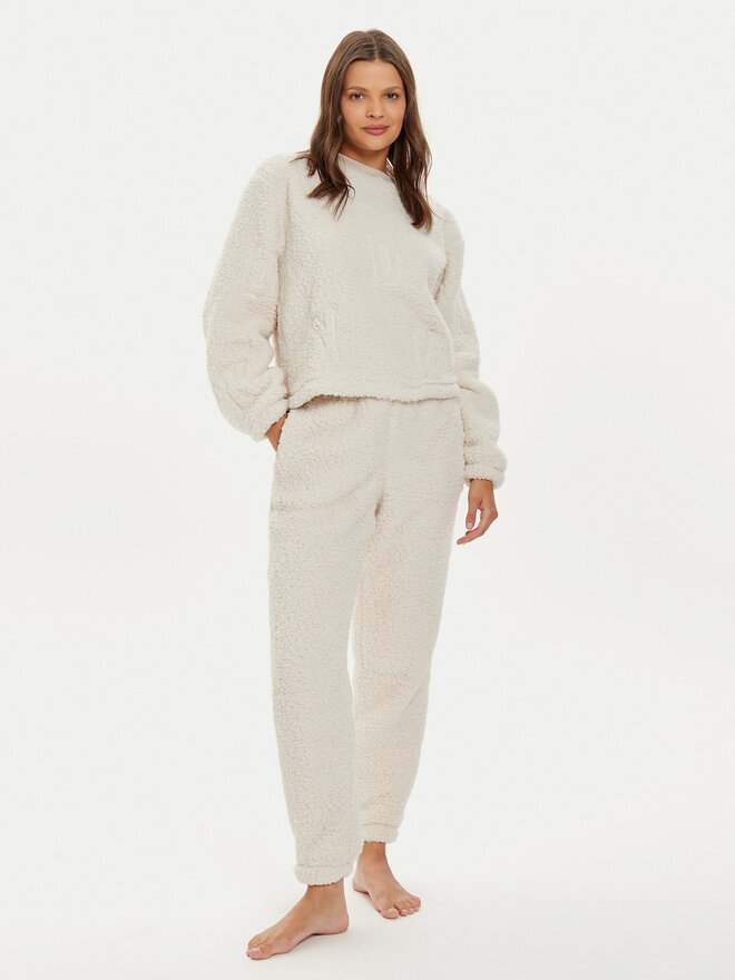 DKNY DKNY Pijama YI90022 Écru Regular Fit
