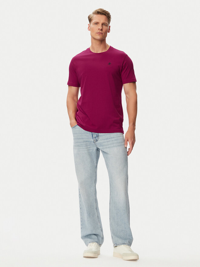 Beverly Hills Polo Club Beverly Hills Polo Club T-Shirt P-SS26M-TS41740 Dunkelrot Regular Fit