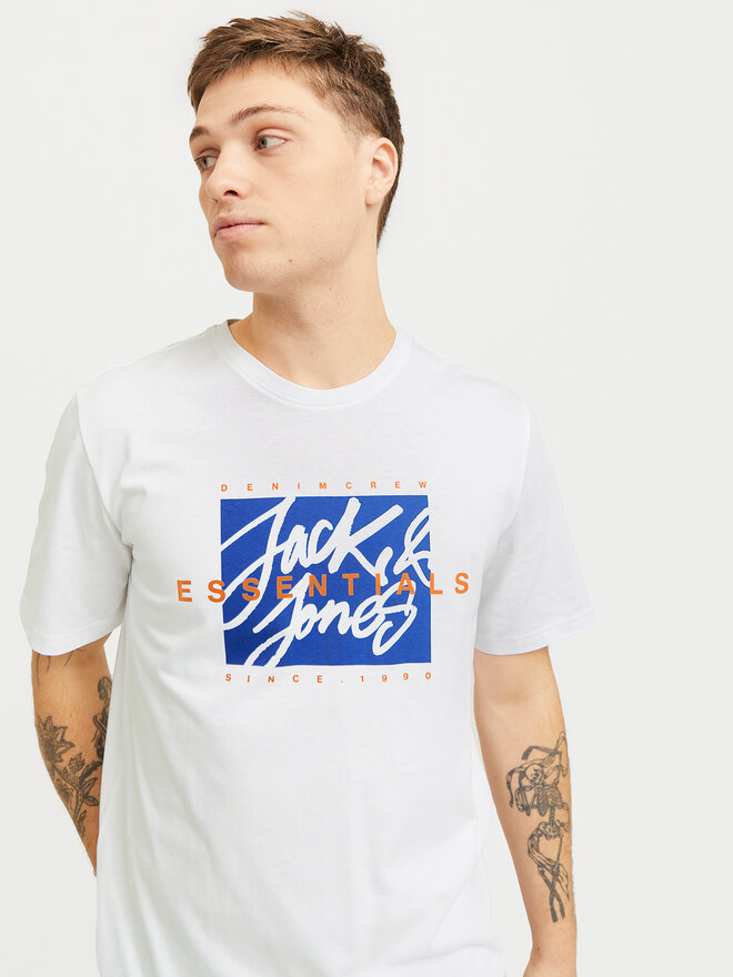 Jack&Jones Jack&Jones Majica Colton 12268439 Bela Standard Fit