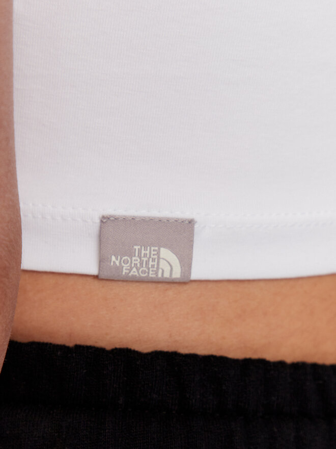 The North Face The North Face Camiseta NF0A55AO Blanco Cropped Fit