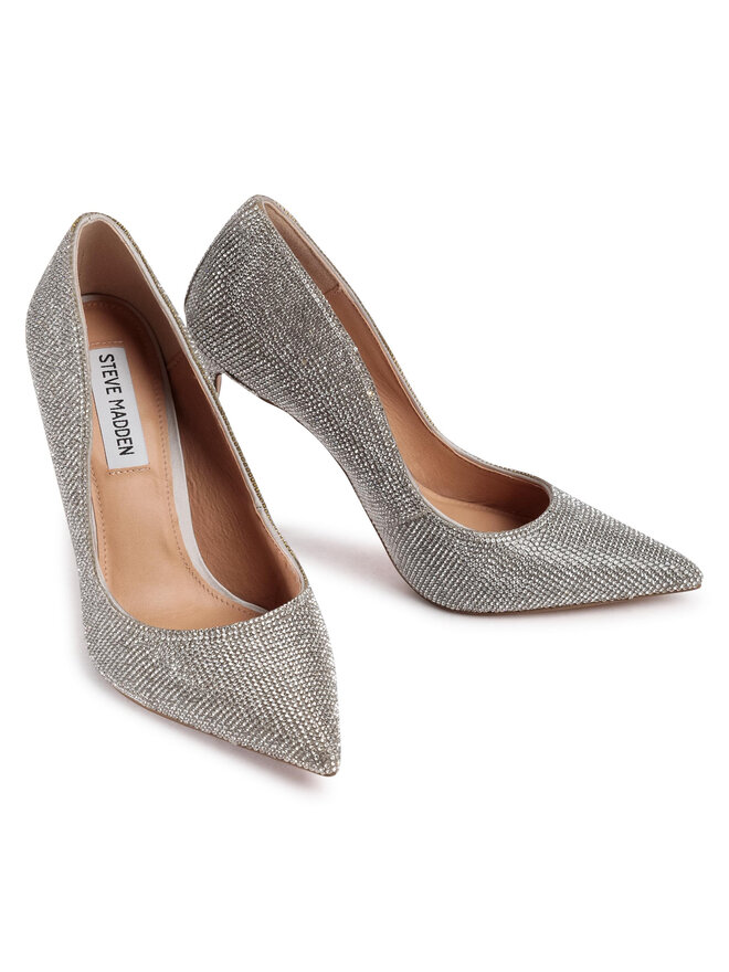 Steve Madden Szpilki Steve Madden Vala-R SM11000751-02003-968 Srebrny
