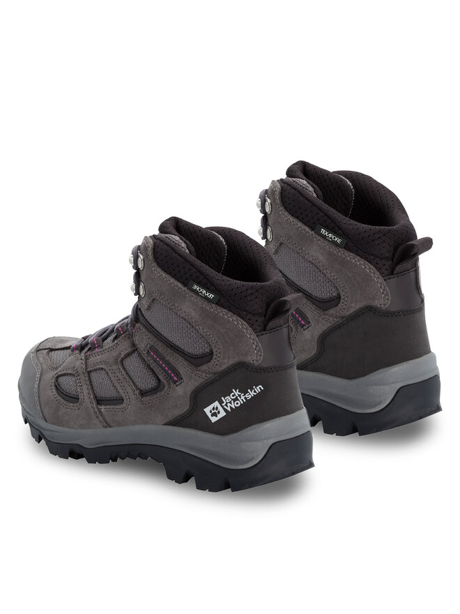 Jack Wolfskin Pārgājienu apavi Jack Wolfskin Vojo 3 Texapore Mid W 4042472 Pelēks