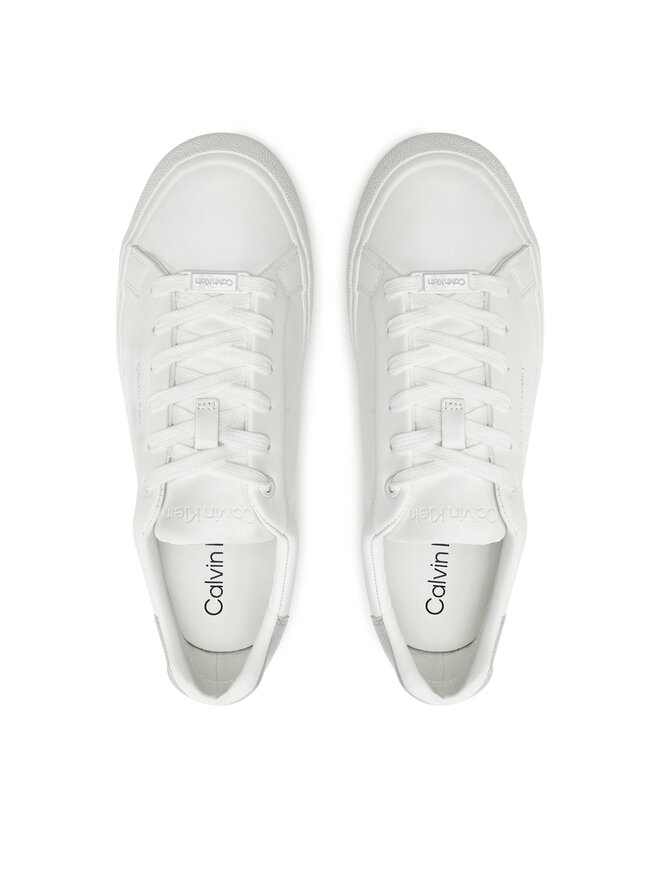 Calvin Klein Sneakersy Calvin Klein Vulc Lace Up Texture Fox - Lth HW0HW02439 Biały