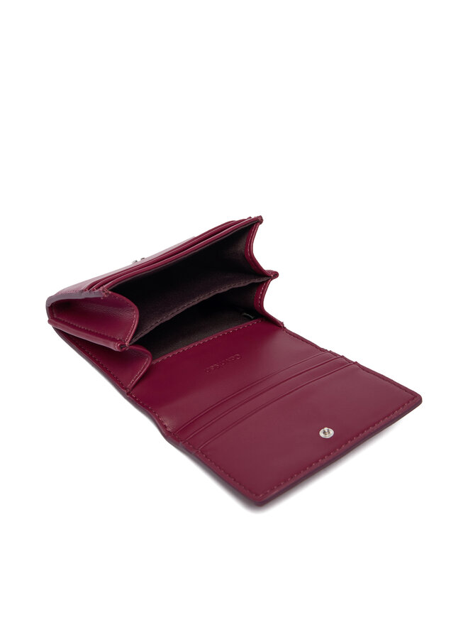 Calvin Klein Geldbörse Calvin Klein Bold Ck Medium Bifold LV04F1047G Dunkelrot
