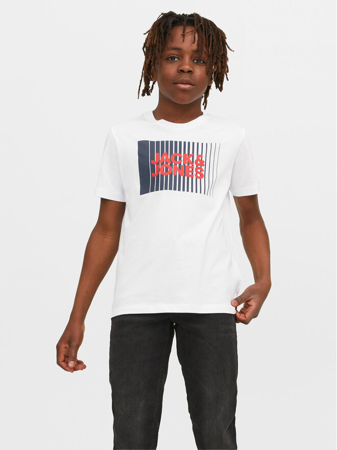 Jack&Jones Junior Jack&Jones Junior Marškinėliai Corp Logo 12257365 Balta Standard Fit