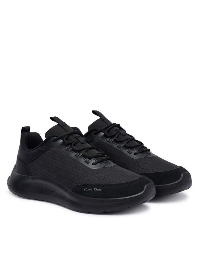 Calvin Klein Sneakers Calvin Klein Light Eva Runn Laceup Aop HM0HM02343 Schwarz