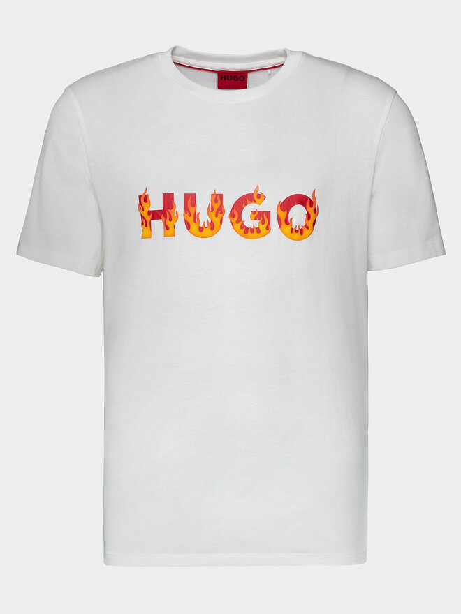 HUGO Hugo T-Shirt Danda 50504542 Λευκό Regular Fit