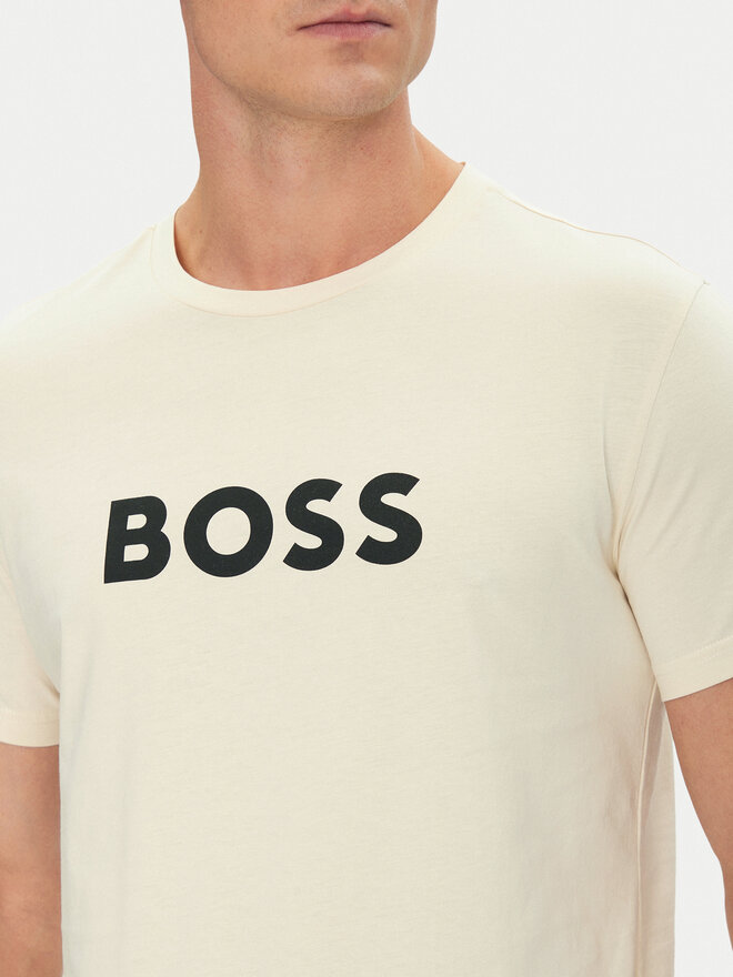 BOSS BOSS Camiseta 50491706 Blanco Regular Fit