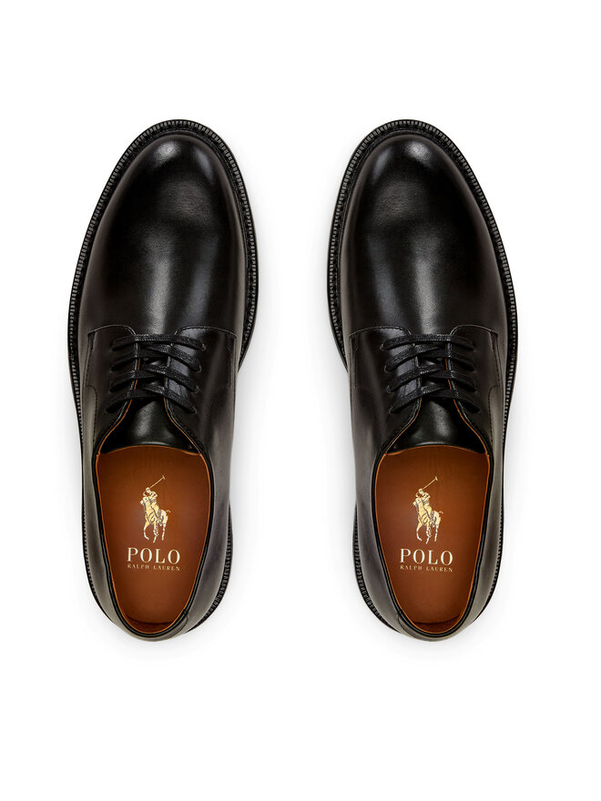 Polo Ralph Lauren Pantofi Polo Ralph Lauren Asher Derby Ds Dby 803945279002 Negru