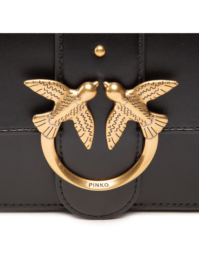 PINKO Handtasche Pinko Love Mini Icon Simply 4 C PE 21 PLTT 1P221P Y6XT Schwarz