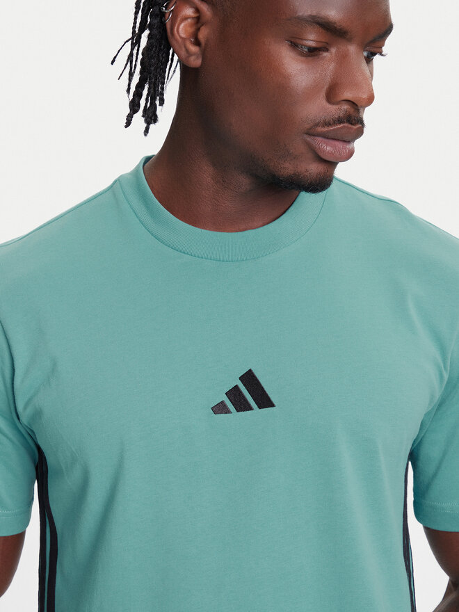 adidas adidas Marškinėliai Essentials 3-Stripes JX0732 Turkio Regular Fit