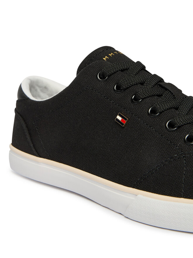 Tommy Hilfiger Sneakers aus Stoff Tommy Hilfiger Th Low Profile Vulc Canvas FW0FW09102 Schwarz