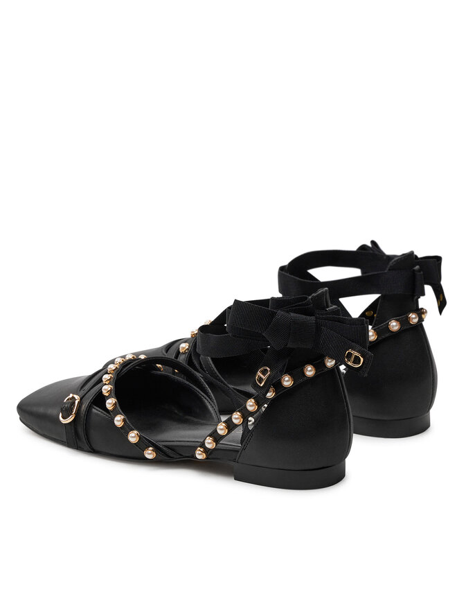 TWINSET Balerini TWINSET 242TCP152 Negru
