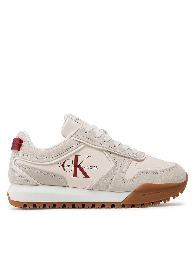 Calvin Klein Jeans Sneakers Calvin Klein Jeans Toothy Runner Irregular Lines W YW0YW00934 Beige