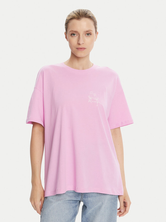 ONLY ONLY Camiseta Vivvi 15346761 Rosa Regular Fit