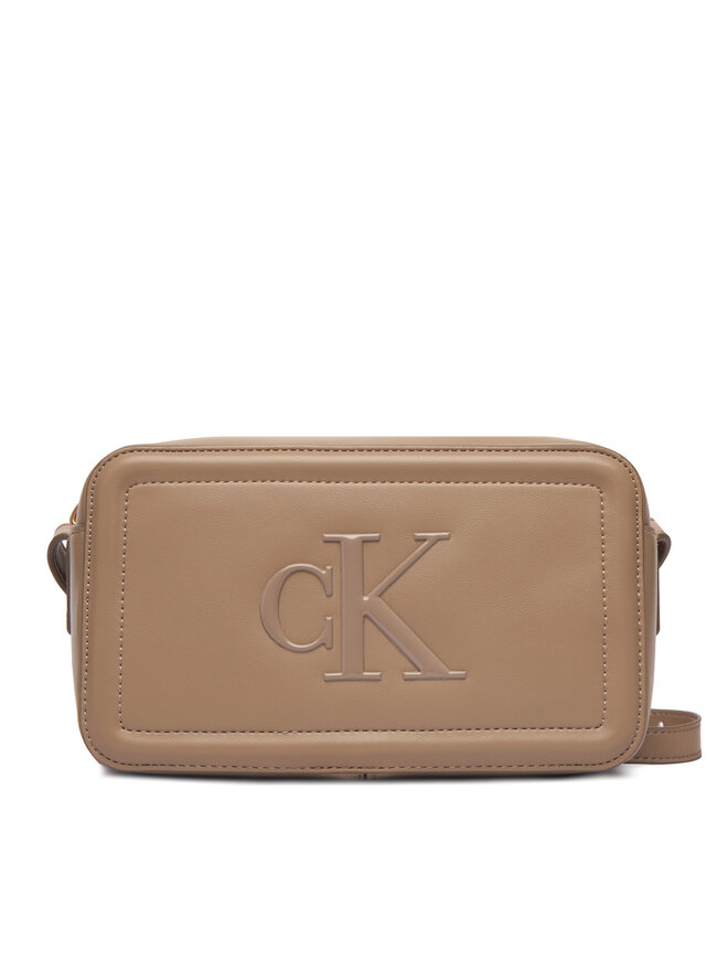 Calvin Klein Handtasche Calvin Klein Bold Ck Camera Bag LV04F3220G Beige