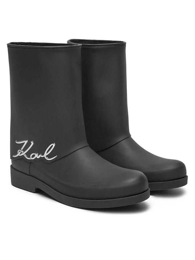 KARL LAGERFELD Гумени ботуши KARL LAGERFELD Kalosh KL47064 Черен