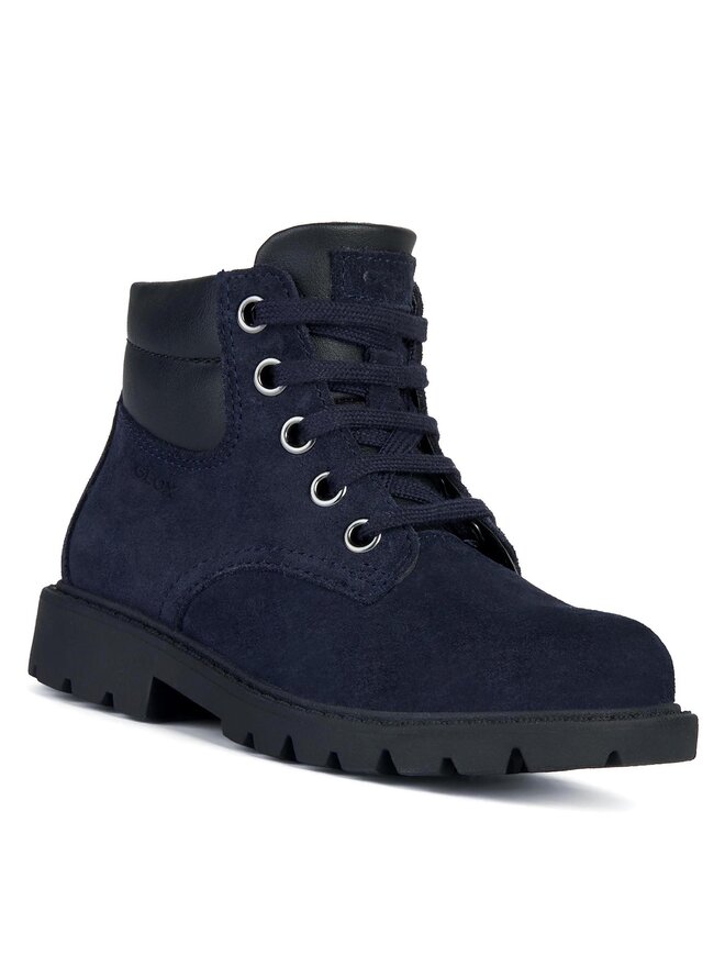Geox Schnürstiefeletten Geox J Shaylax Boy J16FAB 023BC C0045 S Dunkelblau