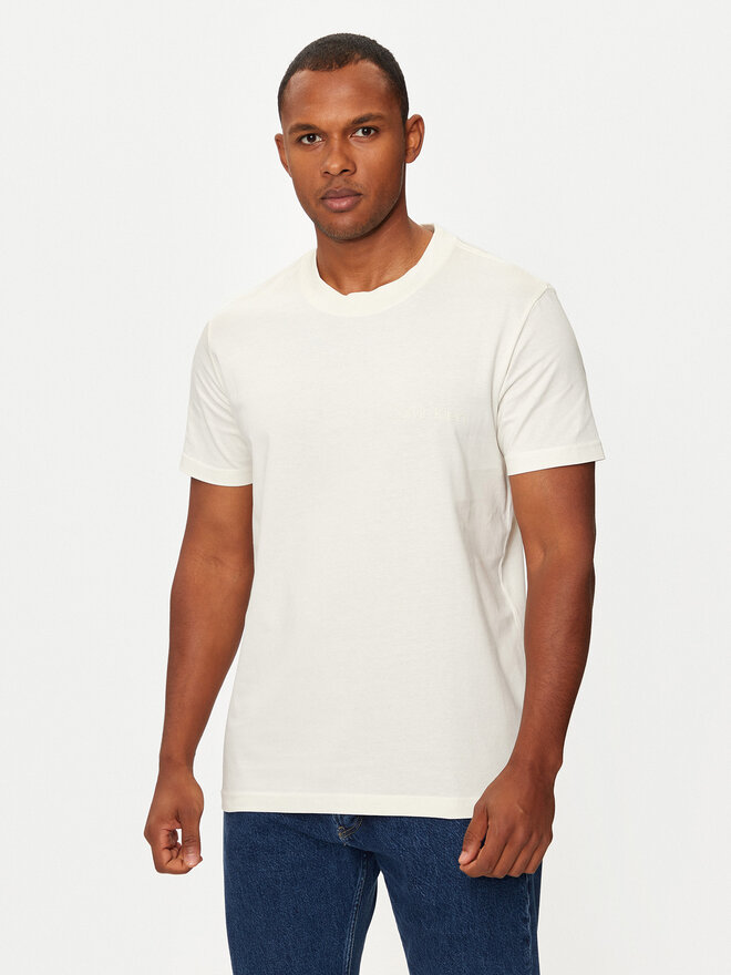 Calvin Klein Jeans Calvin Klein Jeans Camiseta Institutional J30J326402 Écru Regular Fit